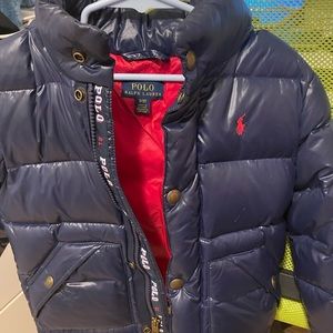 Boys toddler Polo Navy Blue Coat